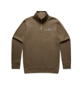 Kulkyne  Kustoms 1/4 Zip Jumper - Walnut